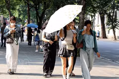 Les conditions météorologiques devraient s’aggraver mercredi 3 juin, avec des températures prévues entre 35°C et 38°C dans de nombreuses régions, et pouvant même dépasser les 39°C localement. Photo: VNA