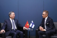 Le secrétaire général et président vietnamien Tô Lâm rencontre le président filandais Alexander Stubb, en septembre 2024. Photo : VNA