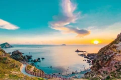 Ky Co est une plage isolée située à environ 25 km du centre-ville de Quy Nhon, souvent surnommée les "Maldives du Vietnam" en raison de ses eaux cristallines et de son sable blanc.