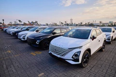 Le premier lot de voitures Omoda C5 en provenance d’Indonésie arrive au port de Hai Phong, en novembre 2024. Photo : O&J