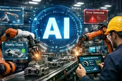 Illustration de certaines applications de l’IA dans la production. Photo : IA