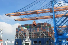 Au port international de Gemalink, dans le chef-lieu de Phu My, province de Bà Ria-Vung Tàu (Sud). Photo : VNA