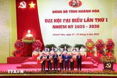 Une vision du premier Congrès de l’Organisation du Parti de la province de Khanh Hoa pour le mandat 2025-2030. Photo: VNA