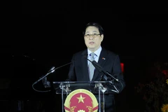 Le président Luong Cuong, s'exprime lors de la cérémonie marquant le 80e anniversaire de la Fête nationale du Vietnam à New York, le 22 septembre. Photo : VNA