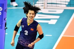 L’attaquante extérieure vietnamienne Trân Thi Thanh Thuy. Photo: AVC
