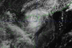 Image satellite de la tempête Wutip le 14 juin 2025. Photo : VNA