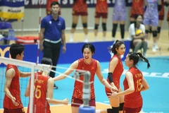 Le Vietnam a battu les Philippines 3-0 lors du dernier match de la Coupe des Nations de l’AVC 2025 au gymnase de Dông Anh, à Hanoi, le 14 juin au soir, remportant ainsi le trophée. Photo : PANO