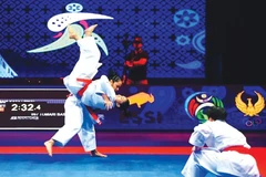L’équipe féminine vietnamienne de kata aux Championnats d’Asie de karaté 2025. Photo : AKF