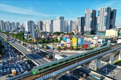 La ligne de métro Cat Linh - Hà Dông à Hanoi. Photo: VNA