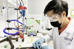 Recherche scientifique à l'Université des sciences et des technologies de Hanoi (USTH). Photo: HNM