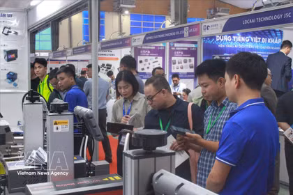 L’Exposition internationale de l’électronique et des appareils intelligents du Vietnam 2025. Photo: VNA