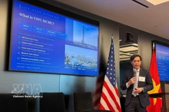 Le professeur associé Dr. Nguyen Huu Huan s'exprime lors du Forum d'affaires Vietnam-États-Unis tenu le 23 mars 2026 à New York. Photo: VNA