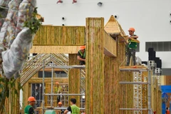 La Foire d’Automne 2025 affiche déjà un taux d’achèvement de plus de 90% de ses infrastructures techniques. Photo: VNA