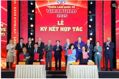 Cérémonie d'ouverture du Salon international Vietbuild 2025. Photo: baomoi.com