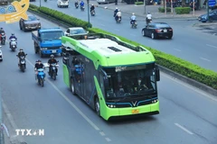 Un bus électrique. Photo: VNA