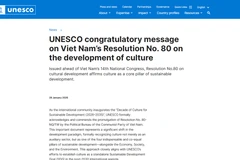 Message de félicitations de l'UNESCO.