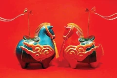 "Cheval aux fleurs d’abricot". Photo: nhandan.vn