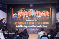 Cérémonie de lancement de l’édition 2026 de l’Association vietnamienne de basket-ball, le 31 mars à Hô Chi Minh-Ville. Photo : VNA