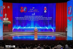 Le secrétaire général Tô Lâm à la cérémonie marquant le 55ᵉ anniversaire de la Télévision vietnamienne. Photo: VNA