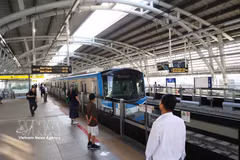 La ligne de métro 1 (Ben Thanh-Suoi Tien) est actuellement opérationnelle. Photo: VNA
