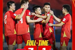 Le Vietnam s'impose face au Népal lors des éliminatoires de la Coupe d'Asie 2027. Photo: VFF