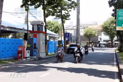 Une rue de Hô Chi Minh-Ville. Photo: VNA