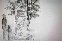 Une stèle à la mémoire des victimes de l'agent orange/dioxine, sera installée au parc Choisy, dans le 13e arrondissement de Paris. Photo: VNA