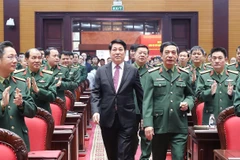 Le président Luong Cuong à la Conférence politico-militaire de l'Armée. Photo: VNA