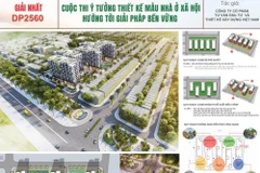 L'un des projets lauréats du concours de conception de logements sociaux durables. Photo : https://baomoi.com/