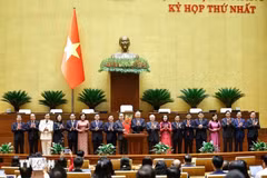 Des dirigeants et membres de l'Etat et du gouvernement pour le mandat 2026-2031. Photo: VNA