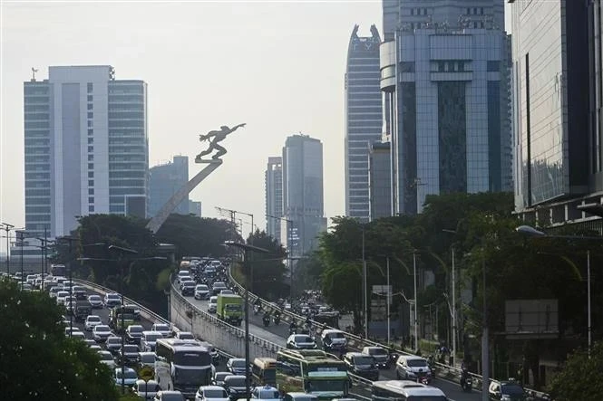 Une rue de Jakarta, en Indonésie. (Photo : Xinhua/VNA) 
