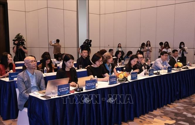 Des représentants des bureaux commerciaux vietnamiens à l’étranger lors de la Coférence. Photo : VNA