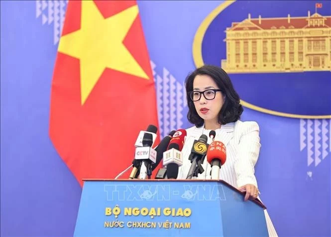 La porte-parole du ministère des Affaires étrangères, Pham Thu Hang. Photo : VNA