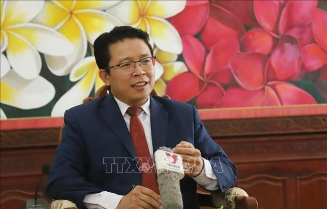 Le directeur adjoint de l'Académie nationale lao de politique et d'administration publique (NAPPA), Daosavanh Kheuamixay. Photo : VNA