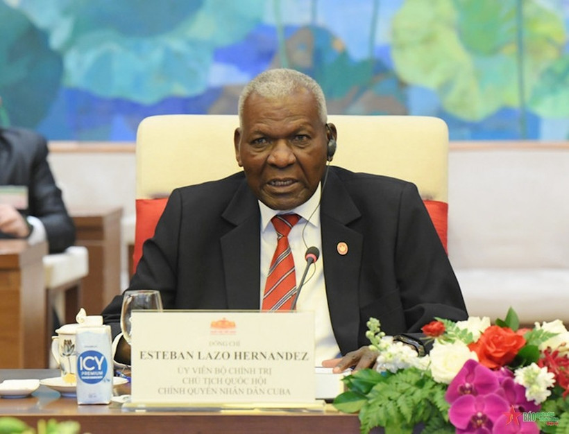 e président de l'Assemblée nationale du Pouvoir populaire et président du Conseil d'État cubain, Esteban Lazo Hernández, effectuera une visite officielle au Vietnam. Photo : VNA
