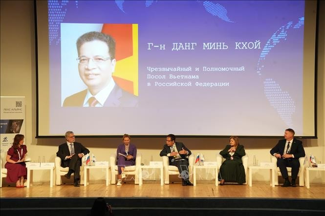 L’ambassadeur Dang Minh Khôi lors du forum. Photo : VNA