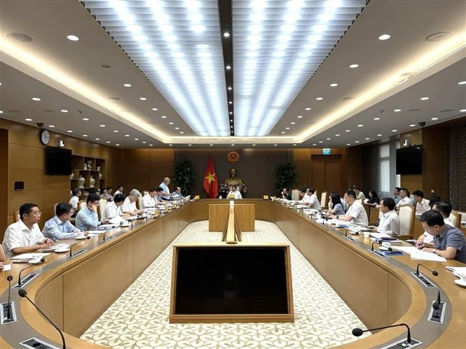 Lors de la réunion. Photo : VNA