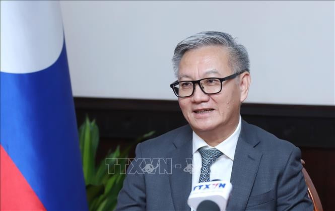Le ministre lao des Affaires étrangères, Thongsavanh Phomvihane. Photo . VNA