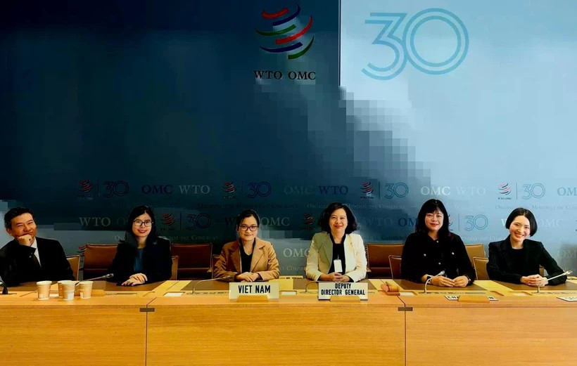 La délégation vietnamienne participe à la session ordinaire du Comité des règles d'origine de l'OMC (Photo : Agence du commerce extérieur)