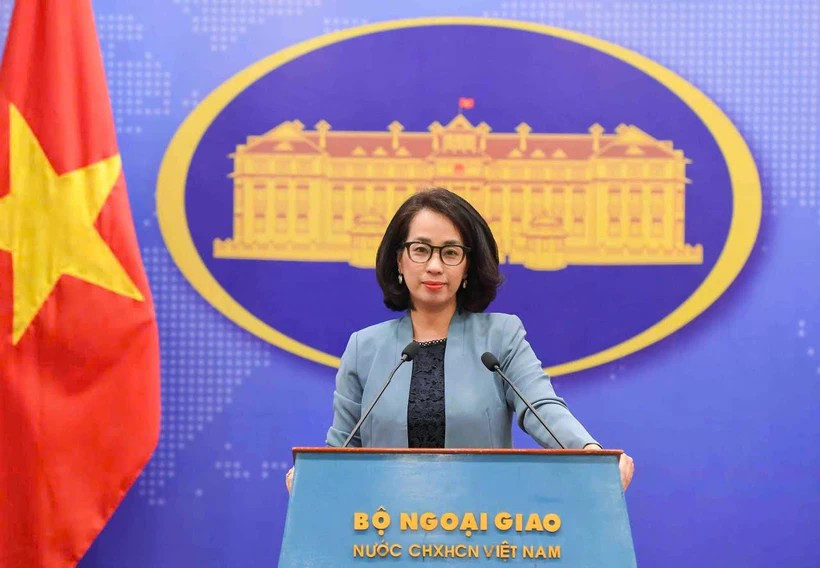 La porte-parole du ministère des Affaires étrangères, Pham Thu Hang. Photo : VNA