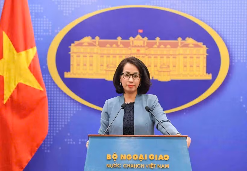 La porte-parole du ministère des Affaires étrangères, Pham Thu Hang. Photo : VNA
