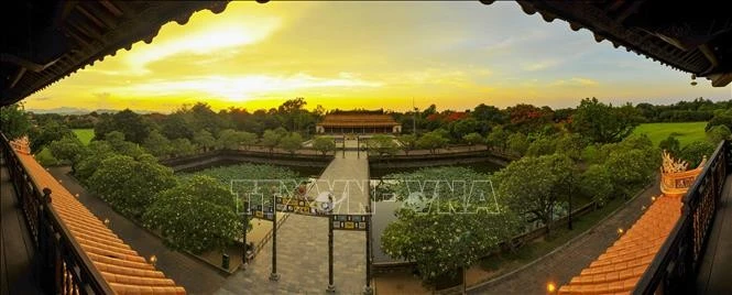 Une vue du palais Thai Hoa de la vieille ville de Huê. Photo : VNA