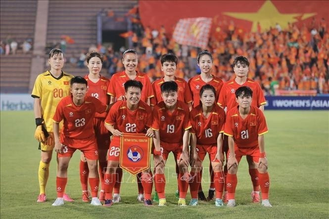 L'équipe féminine du Vietnam en tête du classement FIFA d'Asie du Sud-Est. Photo : VNA