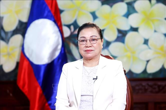 L'ambassadrice du Laos au Vietnam, Khamphao Ernthavanh. Photo : VNA