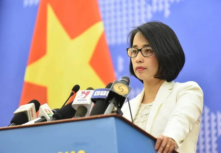 La porte-parole du ministère vietnamien des Affaires étrangères, Pham Thu Hang. Photo : VNA