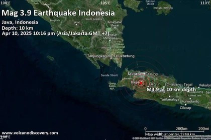 Un séisme de magnitude 4,1 secoue la ville indonésienne de Bogor