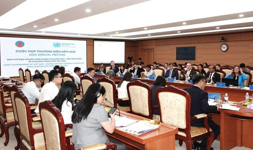 Réunion annuelle du Comité directeur conjoint Vietnam-Nations Unies pour la coopération en 2025. (Source : Ministère des Finances)