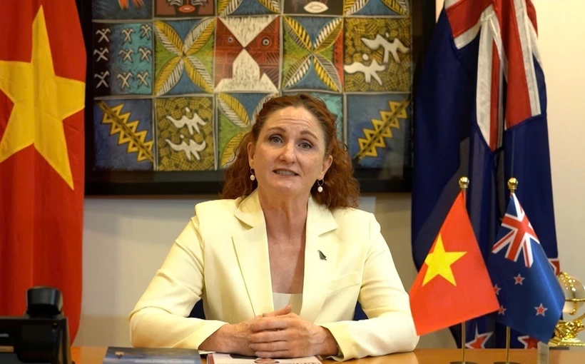 L'ambassadrice de Nouvelle-Zélande au Vietnam, Caroline Beresford. Photo : VNA