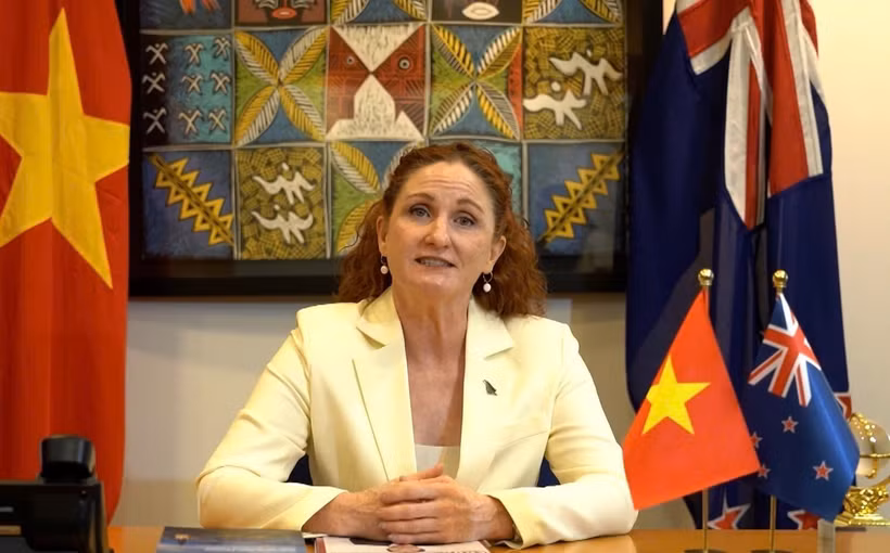 L'ambassadrice de Nouvelle-Zélande au Vietnam, Caroline Beresford. Photo : VNA