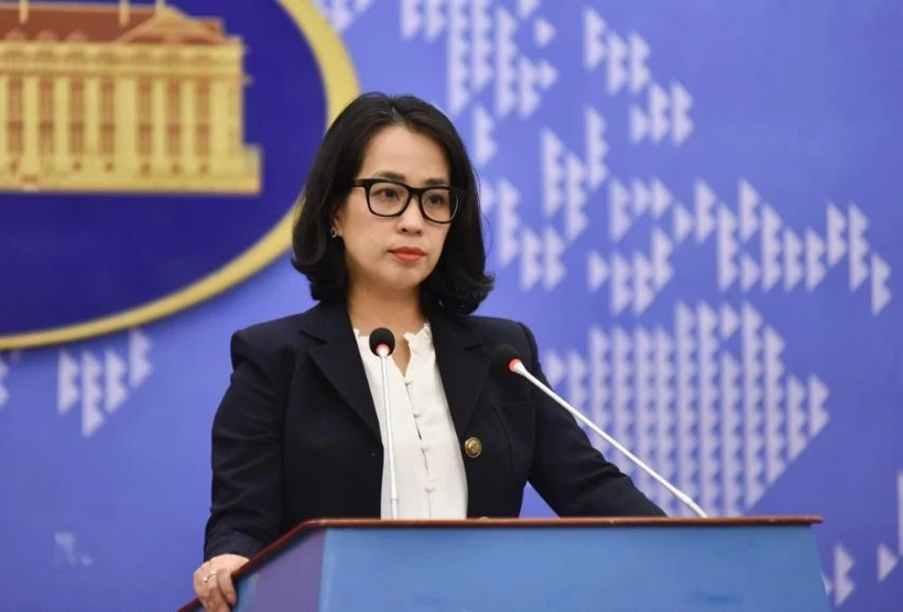 La porte-parole du ministère vietnamien des Affaires étrangères, Pham Thu Hang. Photo : VNA